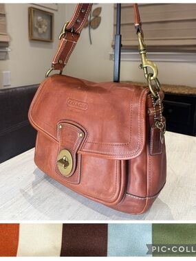 Vintage Y2K Coach 65th Anniversary Legacy Ali Chestnut Leather Bag -JO669-1032